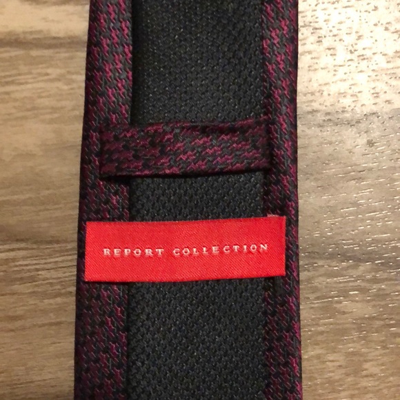 Report Collection patterned silk tie - Picture 2 of 3